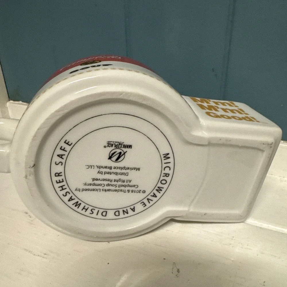 Vintage Campbell Soup‎ Bowl Bowel with side cracker holder, Dishwasher safe